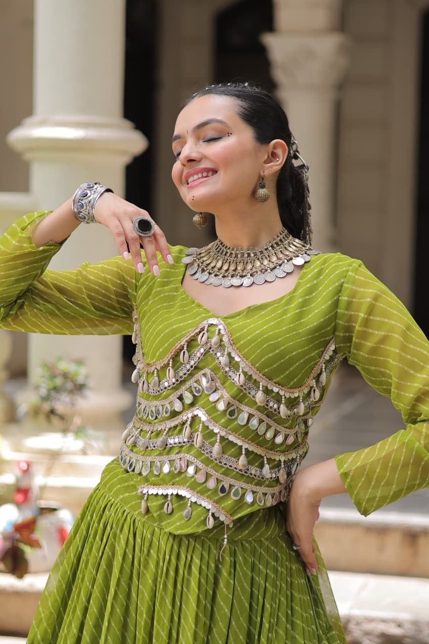 Women’s Traditional Gorgette Lehenga Choli