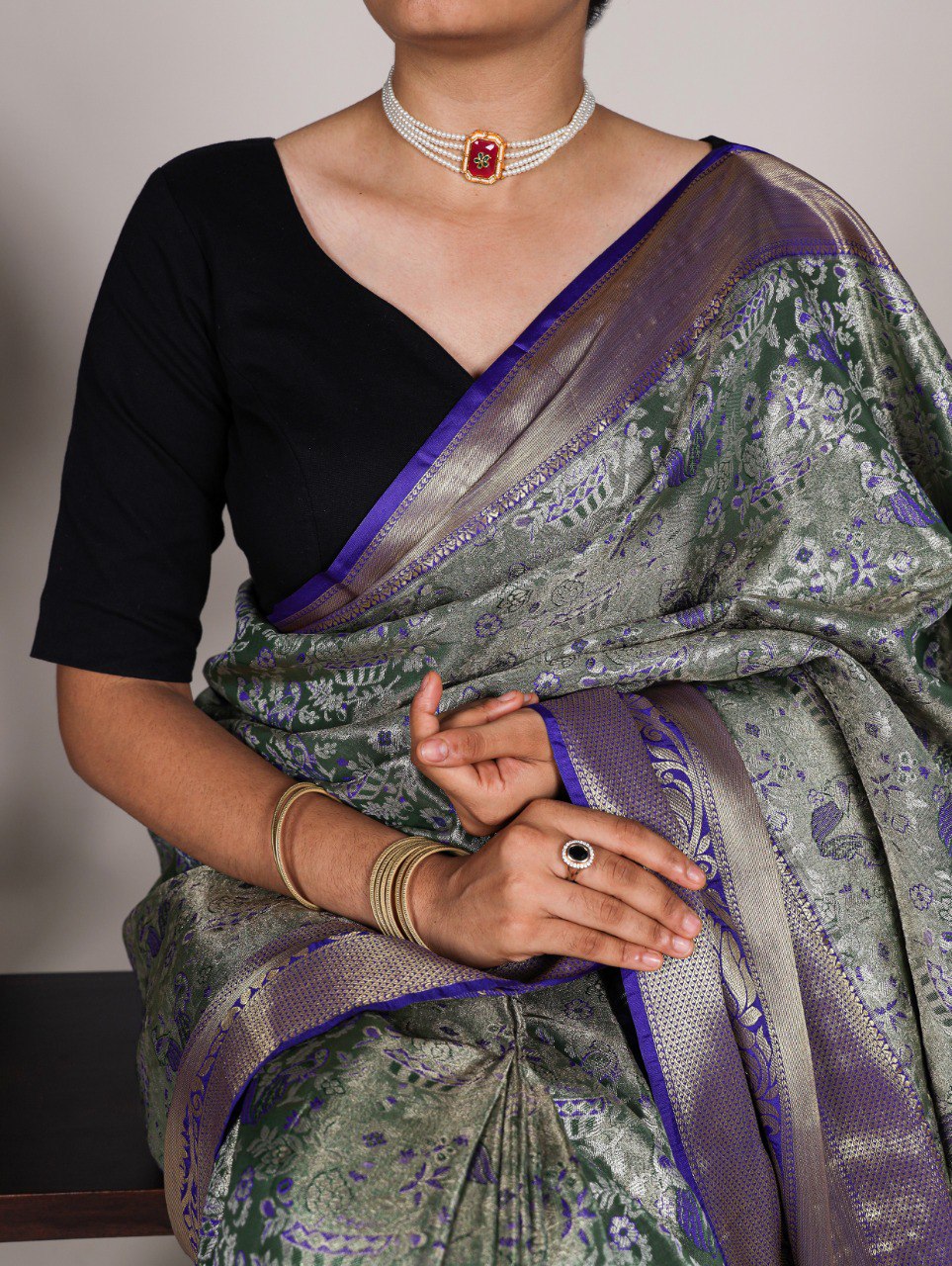 acquard Saree Collection