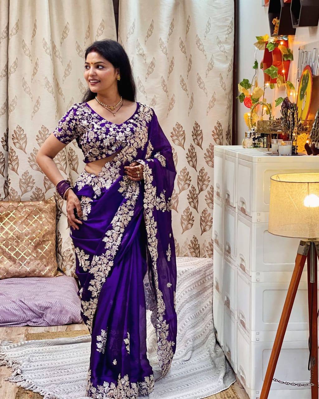 Blue well sarees