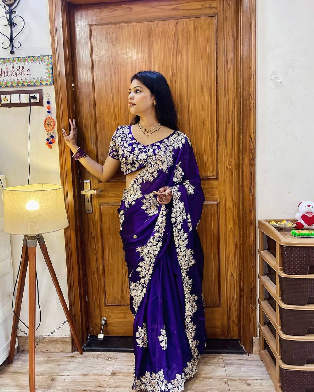 Blue well sarees