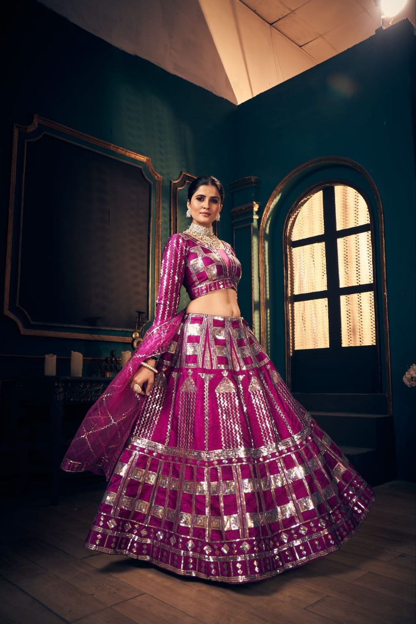 Latest wedding lahengha-Choli collection