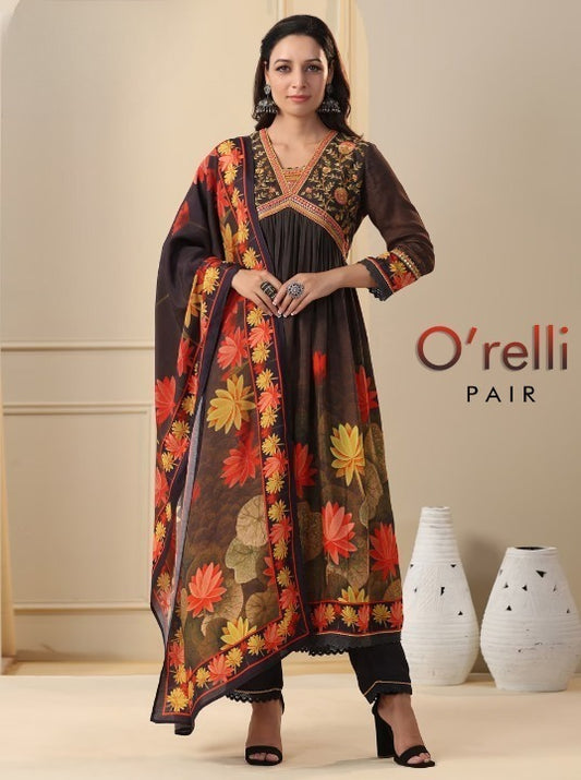 O'RELLI FENCY PAIR WITH PRINT DUPPATTA