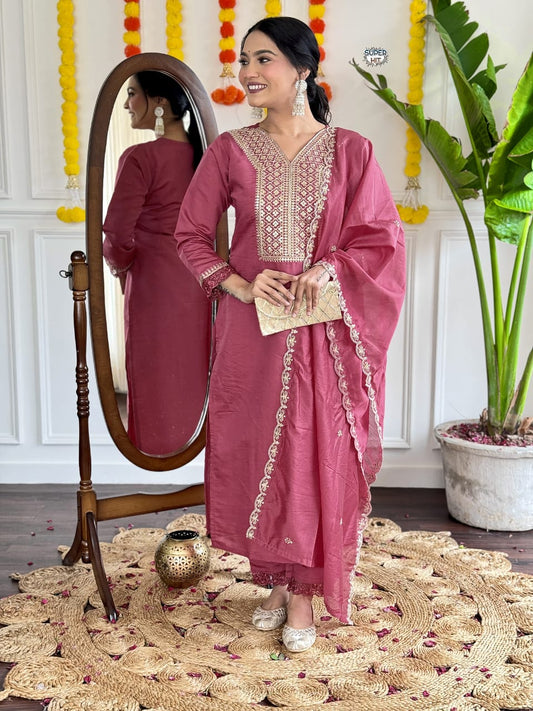 NEW LUNCHING EXCLUSIVE FULLY STITCHED KURTI SET