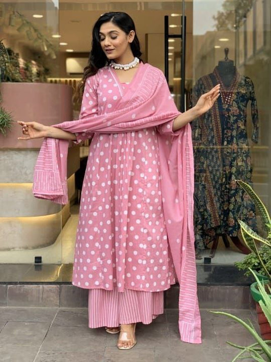 Polki Print kurta set