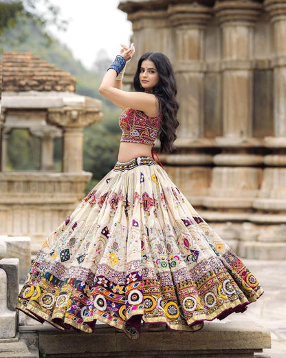 Premium Muslin Cotton Digital Print Lehenga Choli for Women