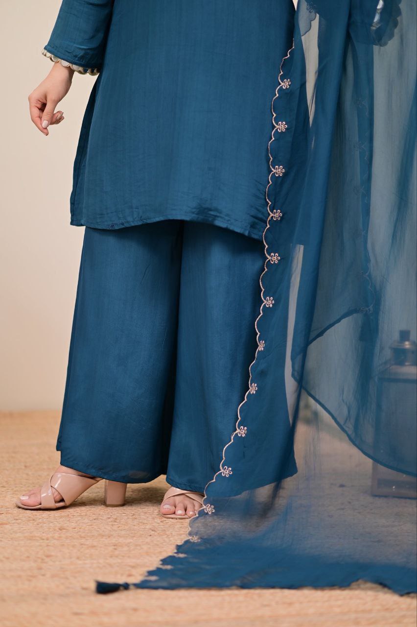 Beautiful Sharara Sets in stunning shades, adorned with exquisite real mirror hand embroidery work