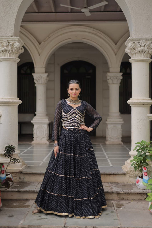 Women’s Traditional Gorgette Lehenga Choli