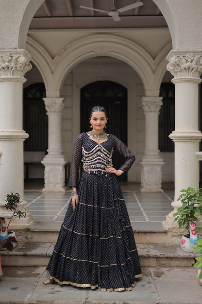 Women’s Traditional Gorgette Lehenga Choli