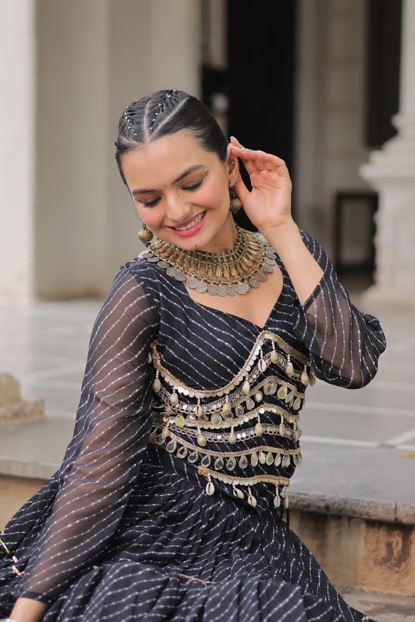 Women’s Traditional Gorgette Lehenga Choli