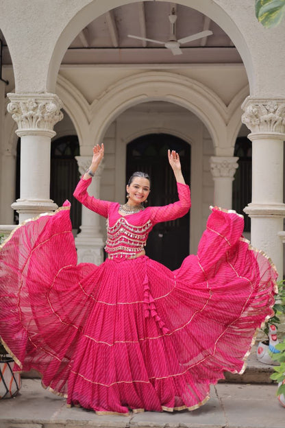 Women’s Traditional Gorgette Lehenga Choli