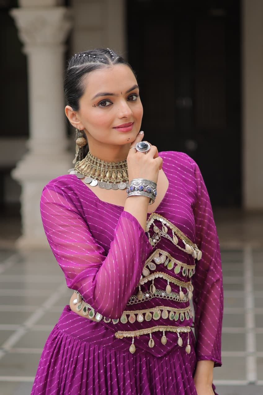 Women’s Traditional Gorgette Lehenga Choli