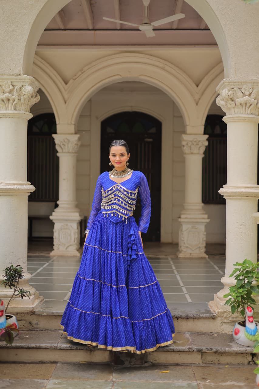 Women’s Traditional Gorgette Lehenga Choli