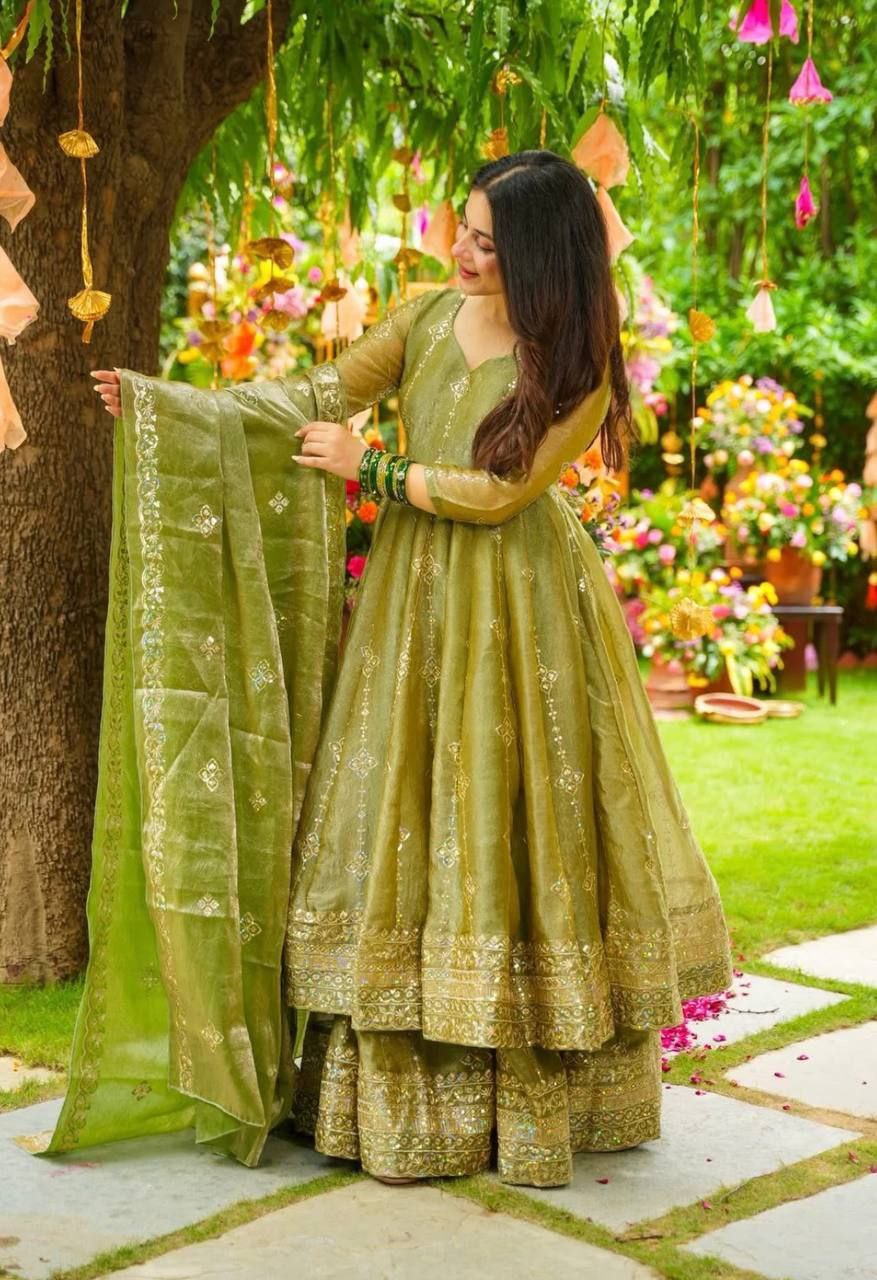 Elegant Heavy Embroidered Sequence Work Set