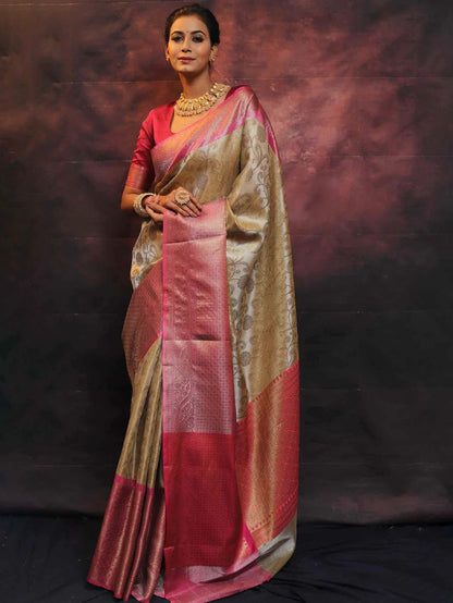 Breathable Organic Banarasi Sarees For Intimate And Big Fat Indian Weddings saree