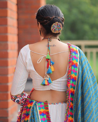 SPECIAL NAVRATRI COLLECTION LENGHA CHOLI WITH REAL MIRROR WORK