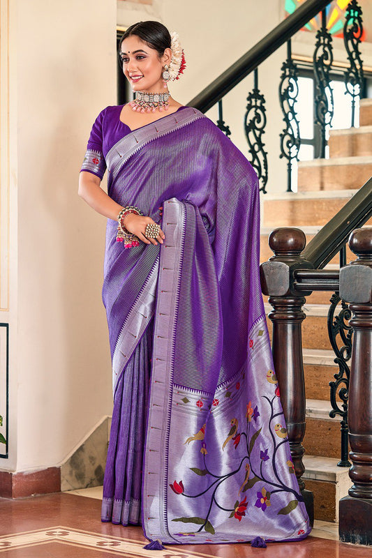 DYEING VISCOSE PAITHANI SAREE