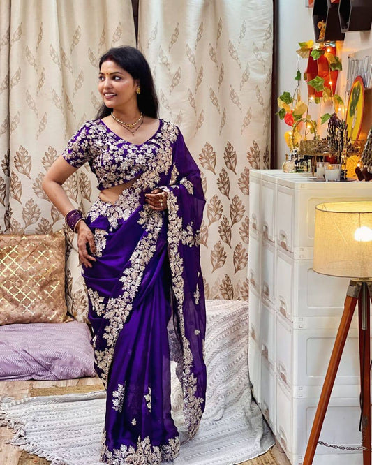 Blue well sarees