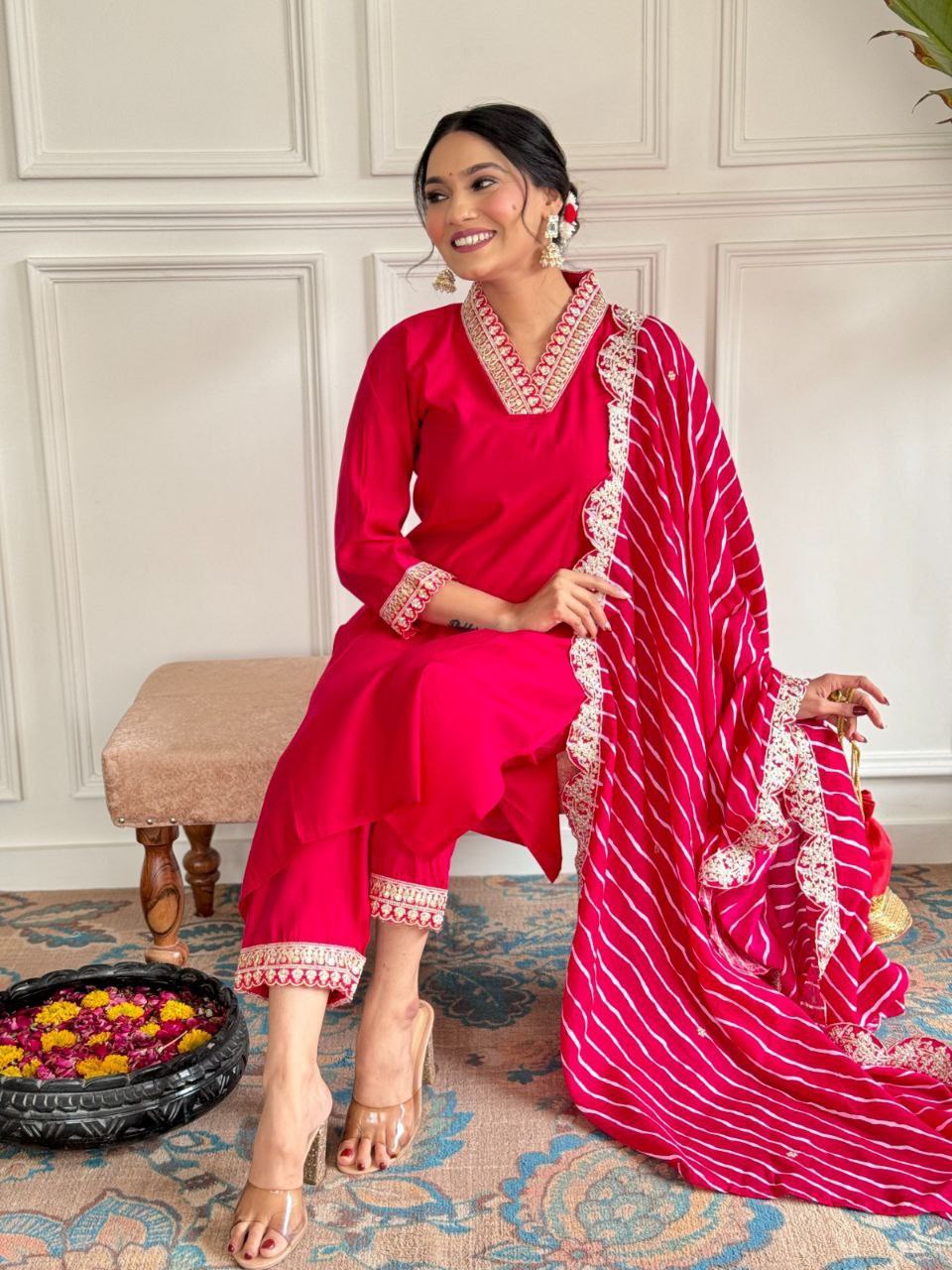 Attractive Embroidery Work Kurti