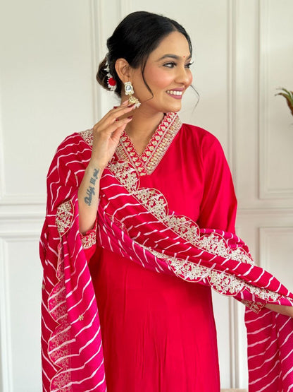 Attractive Embroidery Work Kurti