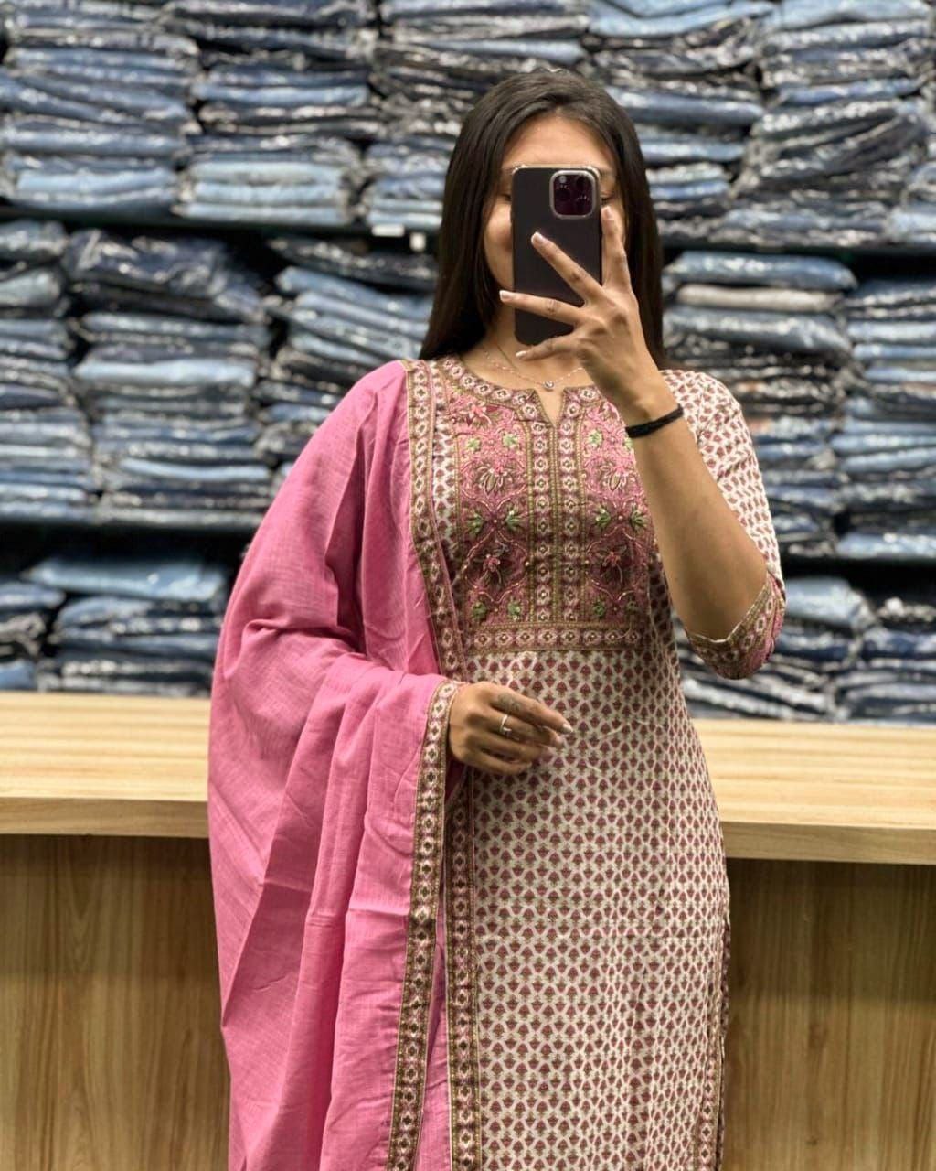 For a festive gathering, you’ll can opt for our kurti Set