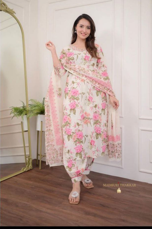 V neck With a afdhan bottom  style