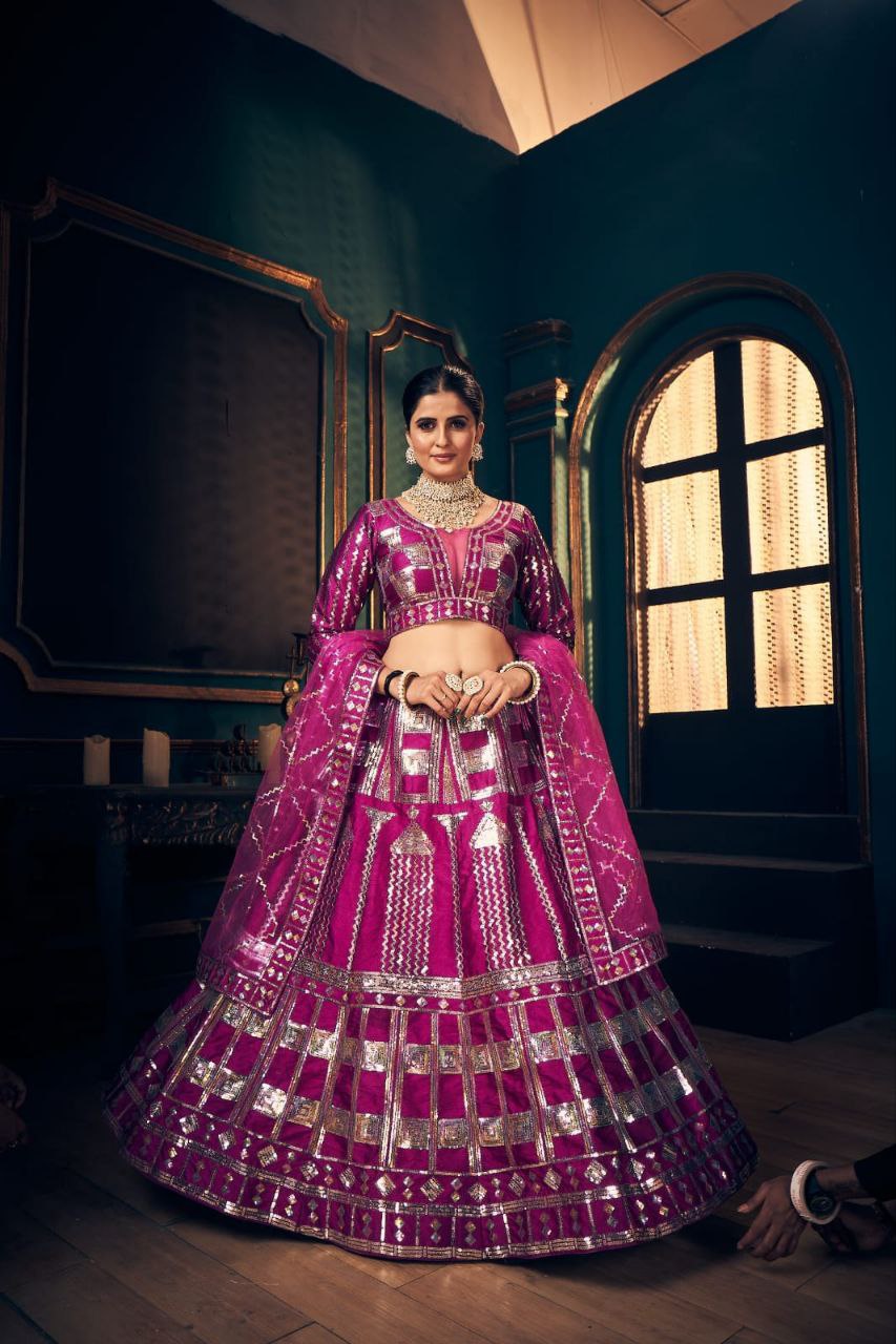 Latest wedding lahengha-Choli collection