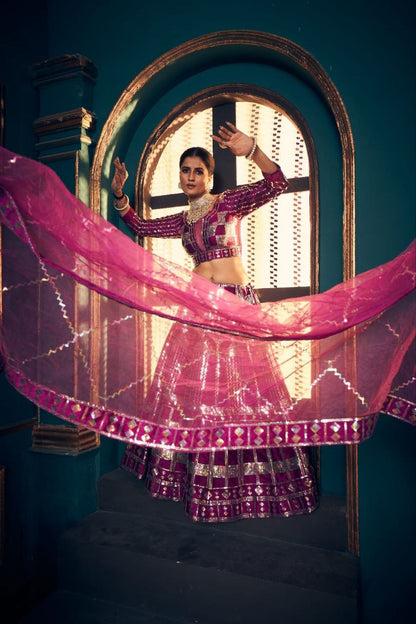 Latest wedding lahengha-Choli collection