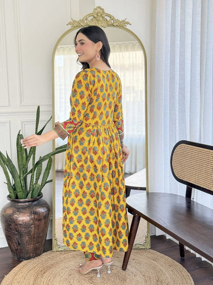 HEAVY REYON WITH CODING EMBROIDERY LACE WORK