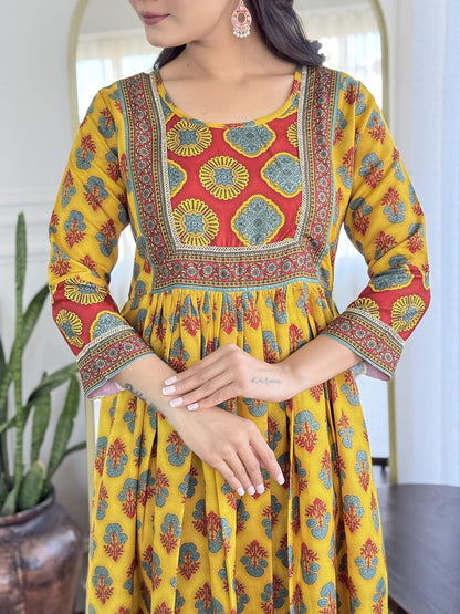 HEAVY REYON WITH CODING EMBROIDERY LACE WORK