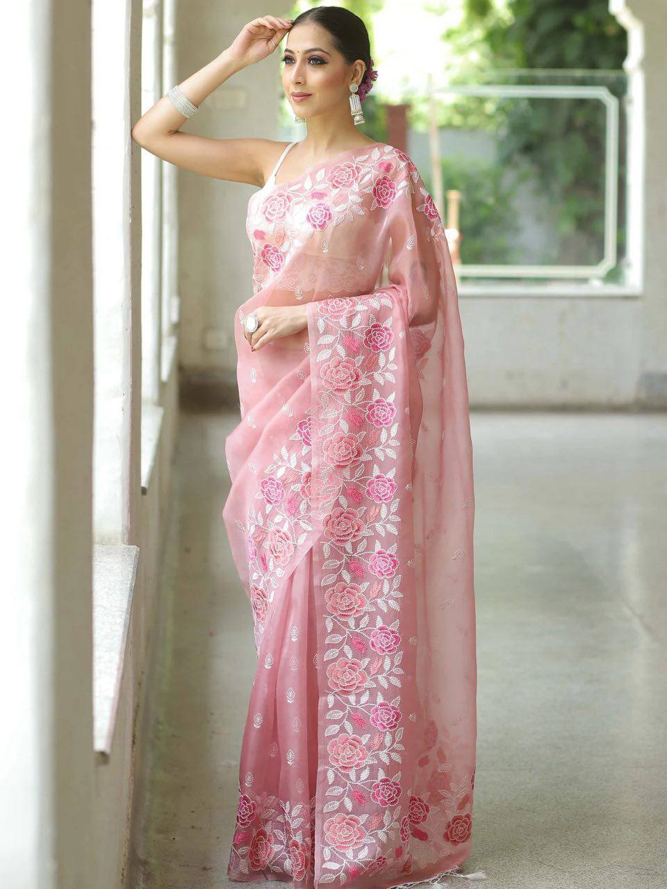 Soft Orgenza silk Saree