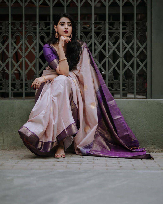 Wedding Ready Blue Lichi Silk Saree – Subtle Shine and Rich Weave"