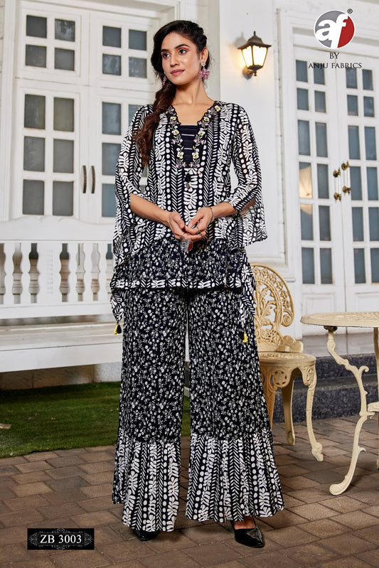 Black Pure Mul Cotton Co-ord Set with Manual Embroidery – Handcrafted Ethnic & Casual Wear for Women