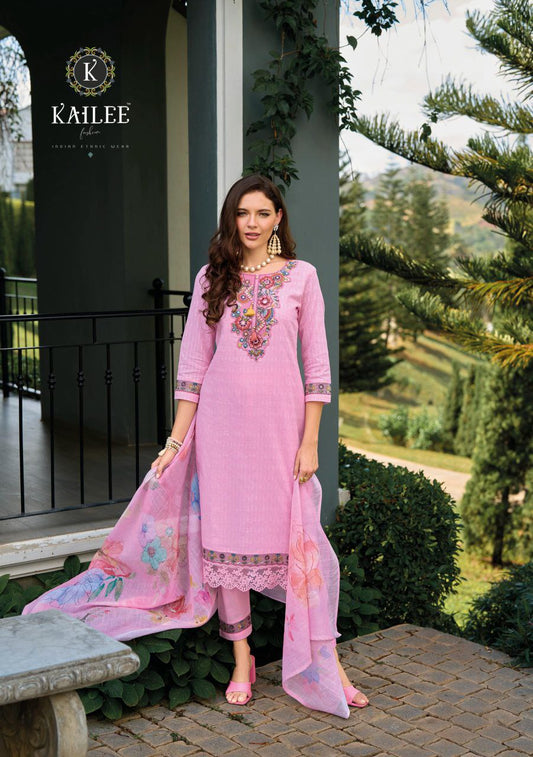 Elegant Pink Viscose 3-Piece Suit with Sequins