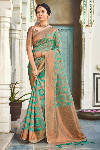BLUE COLOUR SOFT LICHI SILK CLOTH AND RICH PALLU & JACQUARD PATTERN WORK ON ALL OVER THE SAREE